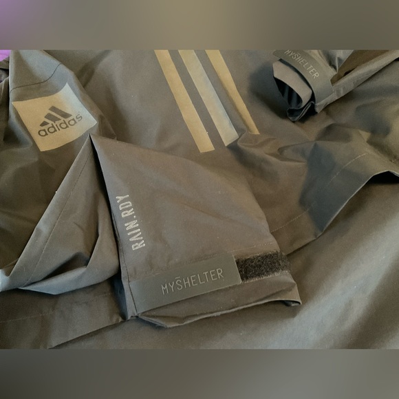 NWT ADIDAS Myshelter Rain.Rdy Parka Jacket RAIN COAT WIND ATHLETIC M New Vegan - Picture 7 of 15